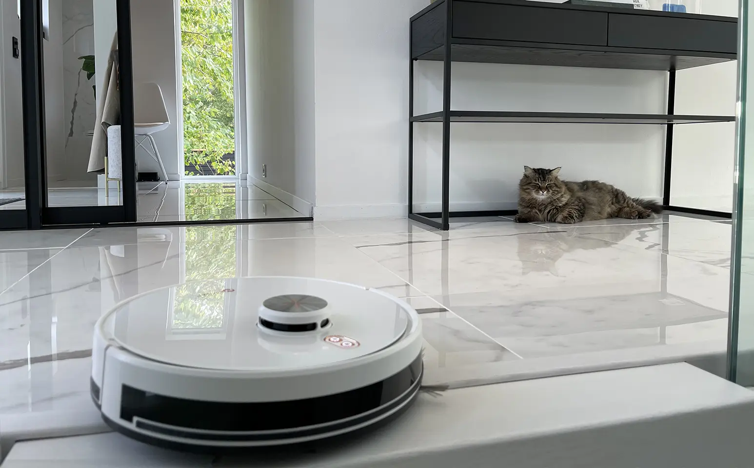 Robotstøvsuger kattehår med vask